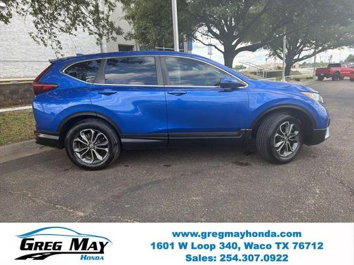 Aegean Blue Metallic 2021 Honda CR-V EX-L