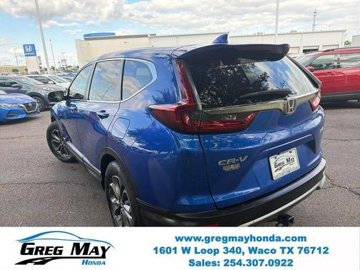 Aegean Blue Metallic 2021 Honda CR-V EX-L