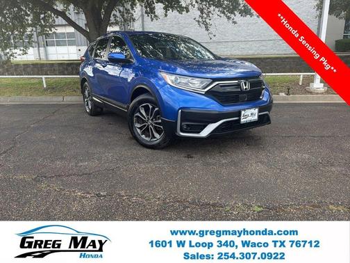 Aegean Blue Metallic 2021 Honda CR-V EX-L