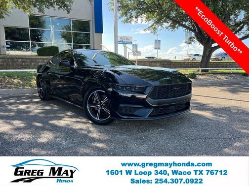 Shadow Black 2025 Ford Mustang EcoBoost