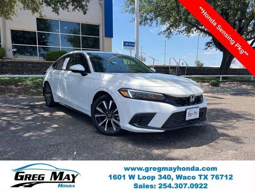 Platinum White Pearl 2023 Honda Civic EX-L