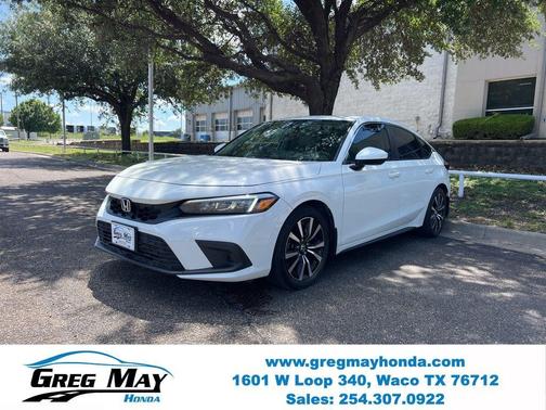 Platinum White Pearl 2023 Honda Civic EX-L