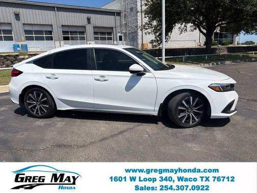 Platinum White Pearl 2023 Honda Civic EX-L