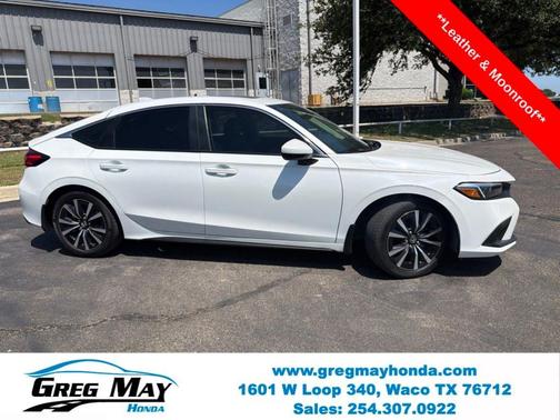 Platinum White Pearl 2023 Honda Civic EX-L