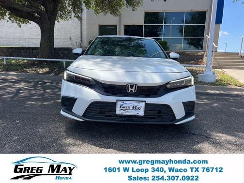 Platinum White Pearl 2023 Honda Civic EX-L