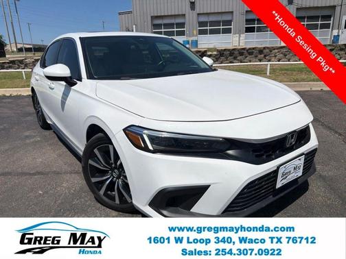 Platinum White Pearl 2023 Honda Civic EX-L