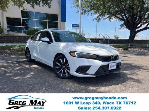 Platinum White Pearl 2023 Honda Civic EX-L