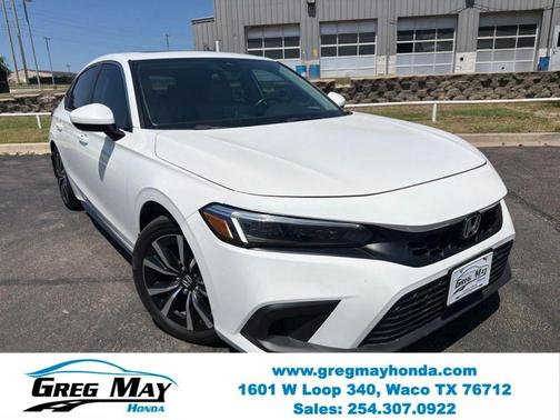 Platinum White Pearl 2023 Honda Civic EX-L