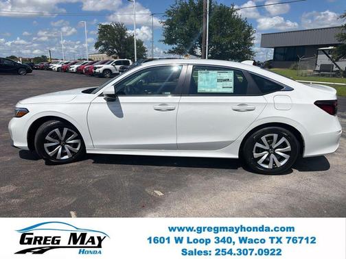 Platinum White Pearl 2026 Honda Civic LX