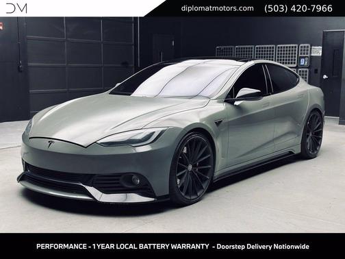 Tiburon Gray Metallic 2012 Tesla Model S Performance