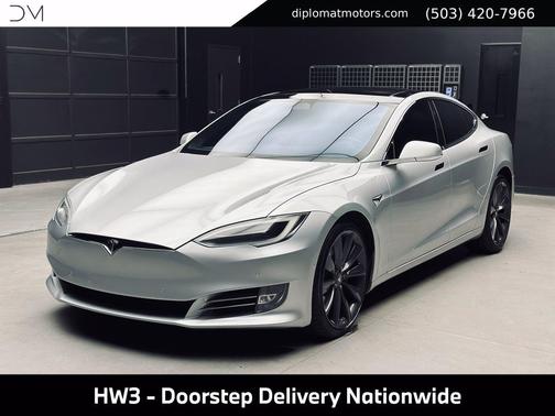 Silver 2017 Tesla Model S P100D