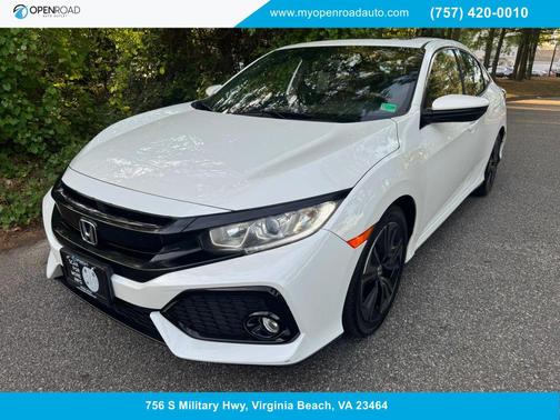 White 2017 Honda Civic EX-L Navi