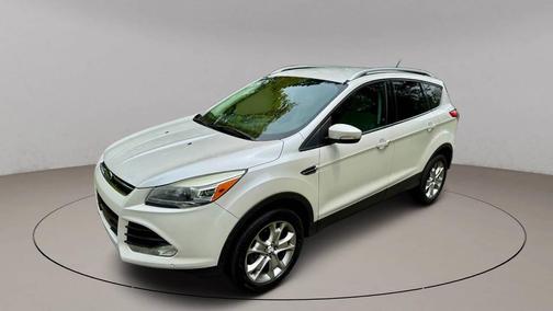 White Platinum Metallic Tri-Coat 2014 Ford Escape Titanium