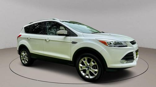 White Platinum Metallic Tri-Coat 2014 Ford Escape Titanium
