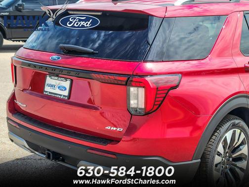 Rapid Red Metallic Tinted Clearcoat 2026 Ford Explorer Platinum