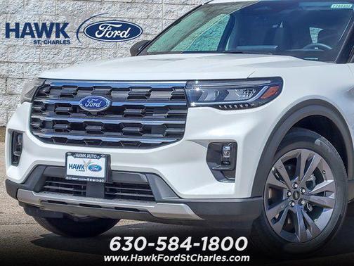Star White Metallic Tri-Coat 2026 Ford Explorer Active