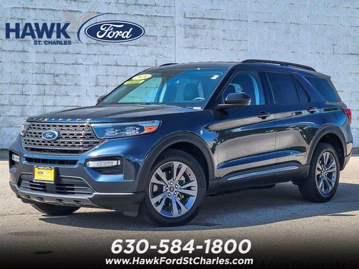 Stone Blue Metallic 2024 Ford Explorer XLT