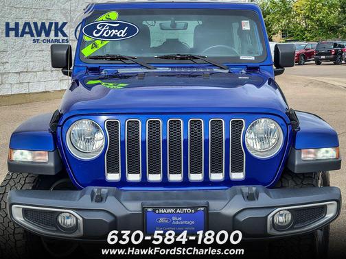 Ocean Blue Metallic Clearcoat 2018 Jeep Wrangler Unlimited Sahara