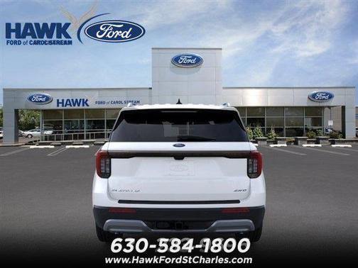 Star White Metallic Tri-Coat 2026 Ford Explorer Platinum