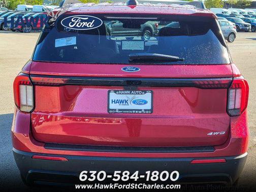 Rapid Red Metallic Tinted Clearcoat 2026 Ford Explorer ST-Line
