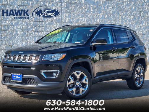 Diamond Black Crystal Pearlcoat 2019 Jeep Compass Limited
