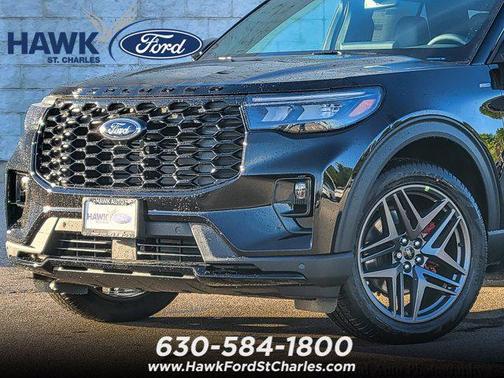 Agate Black Metallic 2026 Ford Explorer ST-Line