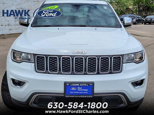 Bright White Clearcoat 2020 Jeep Grand Cherokee Limited