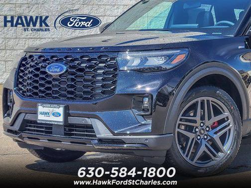 Agate Black Metallic 2026 Ford Explorer ST-Line