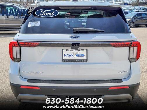 Space White Metallic 2026 Ford Explorer Platinum