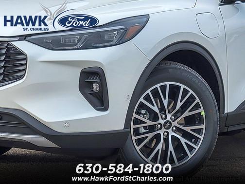 Star White Metallic Tri-Coat 2024 Ford Escape PHEV Base