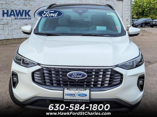 Star White Metallic Tri-Coat 2024 Ford Escape PHEV Base