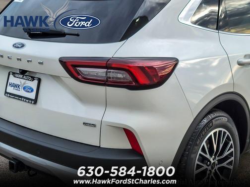 Star White Metallic Tri-Coat 2024 Ford Escape PHEV Base