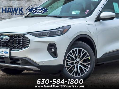 Star White Metallic Tri-Coat 2024 Ford Escape PHEV Base
