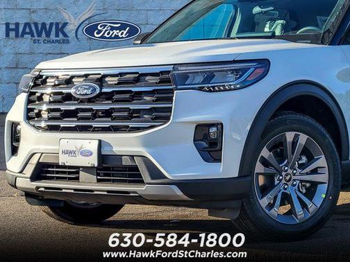 Star White Metallic Tri-Coat 2026 Ford Explorer Active