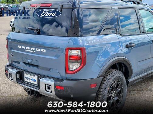 Azure Gray Metallic Tri-Coat 2025 Ford Bronco Sport Badlands