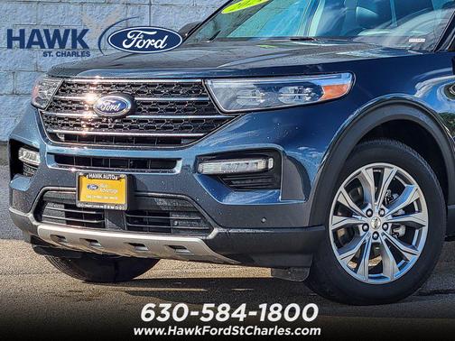 Blue Metallic 2024 Ford Explorer XLT