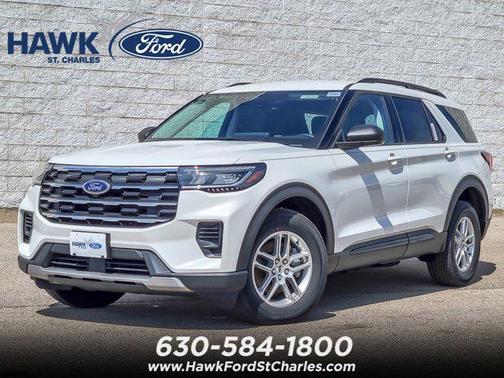 Star White Metallic Tri-Coat 2026 Ford Explorer Active w/200A Pkg