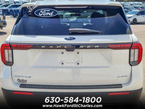 Star White Metallic Tri-Coat 2026 Ford Explorer Active w/200A Pkg