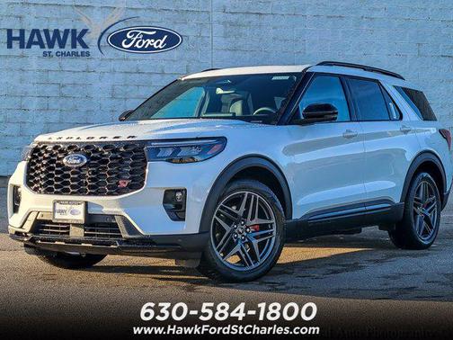 Star White Metallic Tri-Coat 2026 Ford Explorer ST