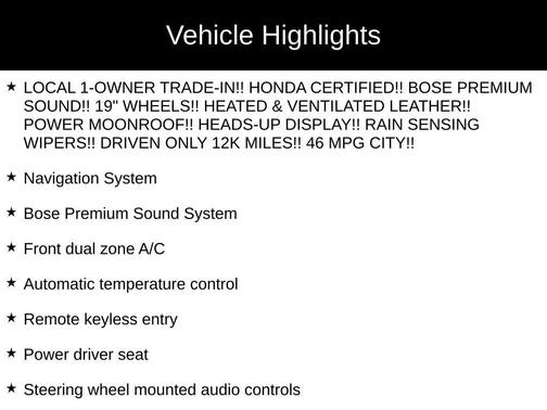 2024 Honda Accord Hybrid Touring