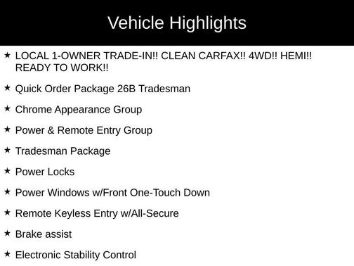 2016 RAM 1500 Tradesman