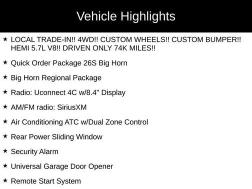 Diamond Black 2019 RAM 1500 Classic Big Horn