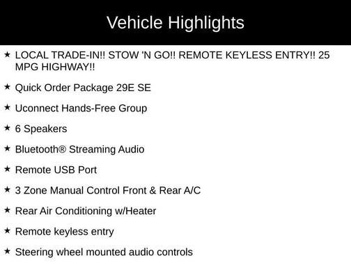 2016 Dodge Grand Caravan AVP/SE