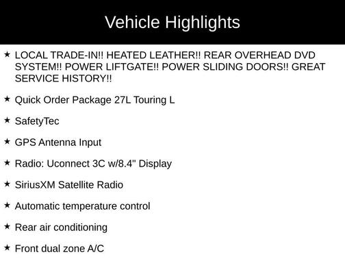 2017 Chrysler Pacifica Touring-L