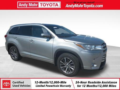 Celestial Silver Metallic 2018 Toyota Highlander XLE