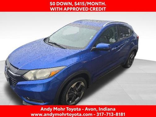 Aegean Blue Metallic 2018 Honda HR-V EX-L w/Navigation