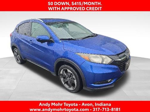 Aegean Blue Metallic 2018 Honda HR-V EX-L w/Navigation