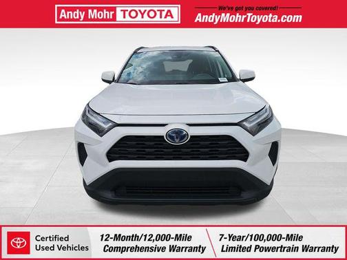 White 2022 Toyota RAV4 Hybrid XLE