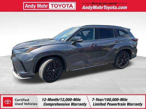 Magnetic Gray Metallic 2025 Toyota Highlander XSE