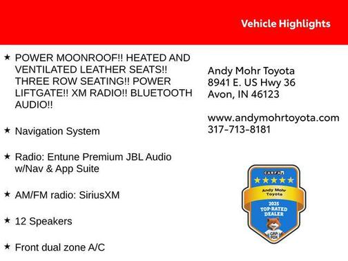 Midnight Black Metallic 2018 Toyota Highlander Limited